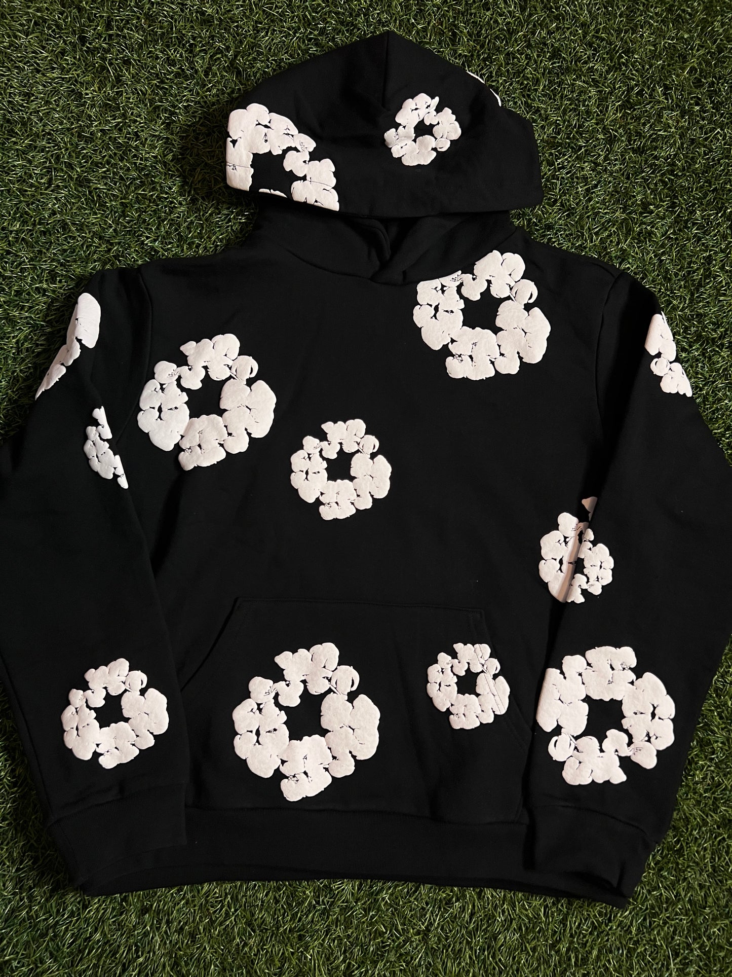 Denim Tears Cotton Wreath Hoodie Black