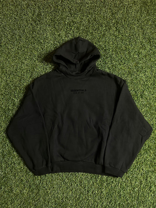 Essentials Jet Black Hoodie (FW23)