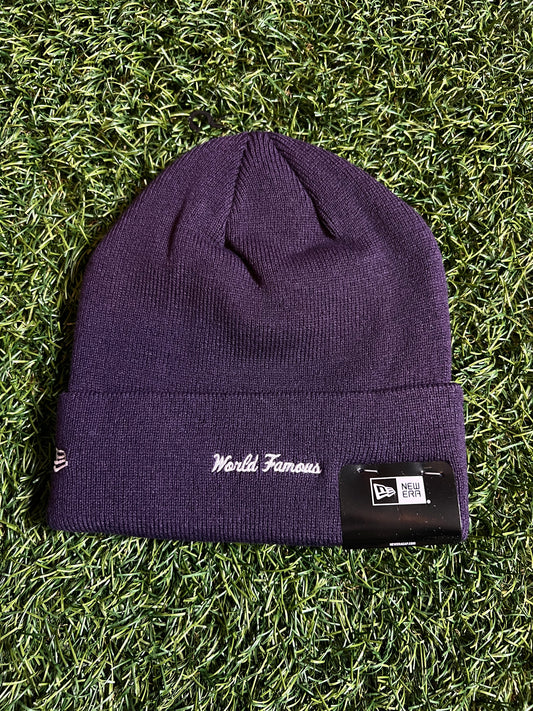 Supreme Box Logo Beanie Dark Purple (FW23)