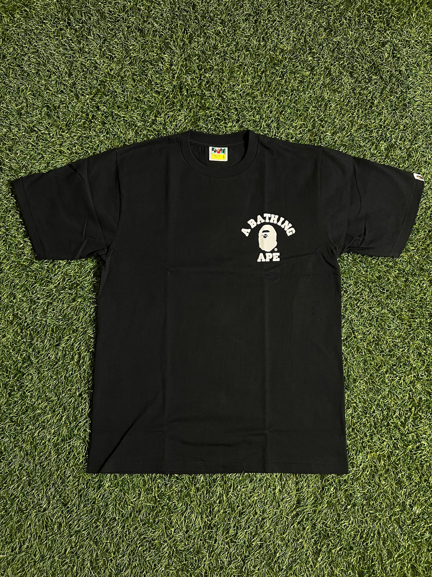 Bape ABC Camo Crazy College ATS Tee Black