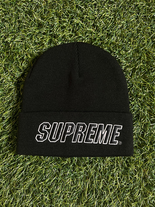 Supreme Slant Beanie Black