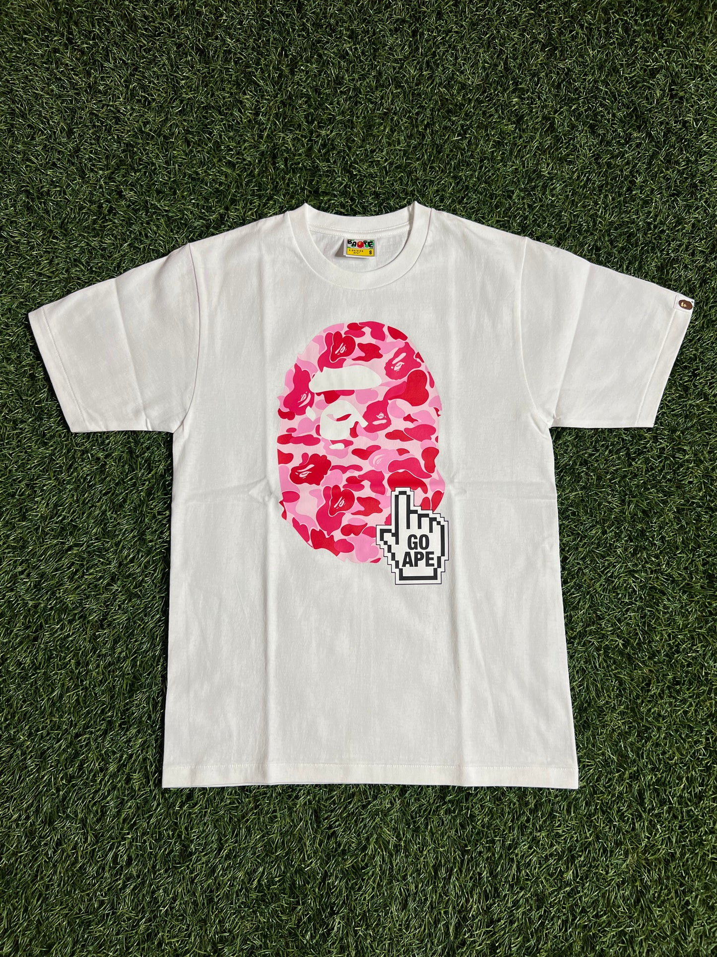 Bape ABC Camo Tee Online Exclusive Pink/White