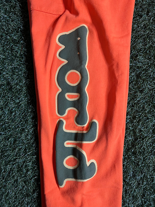 Sp5der Orange Beluga Sweatpants