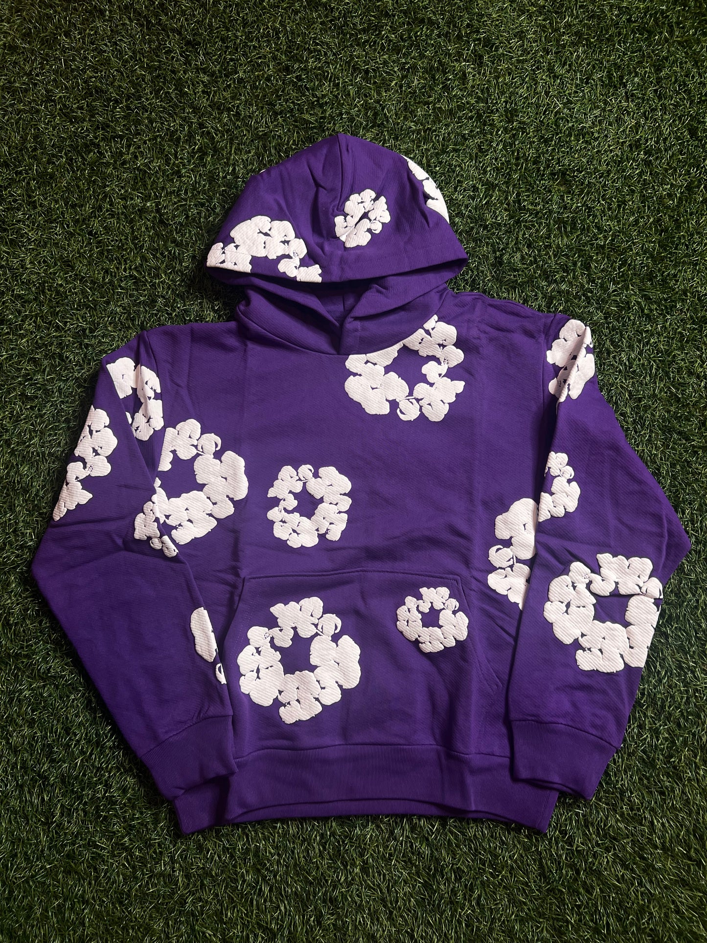 Denim Tears Cotton Wreath Hoodie Purple