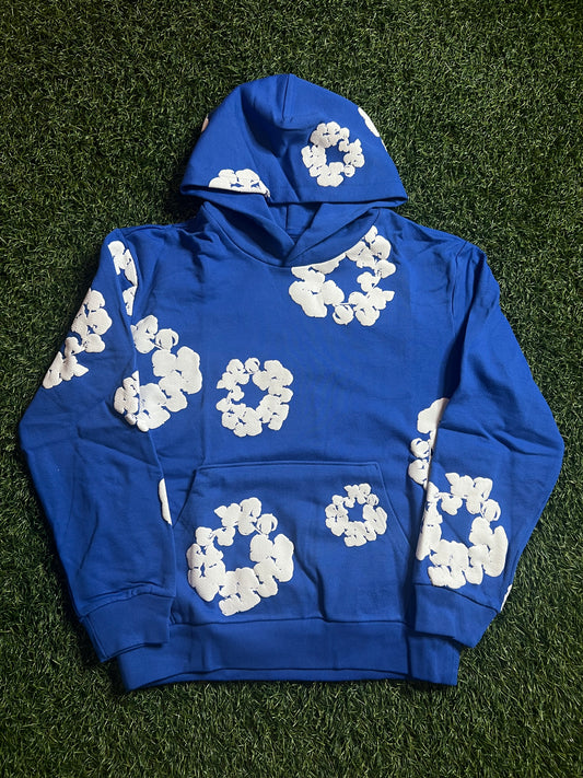 Denim Tears Cotton Wreath Hoodie Royal Blue