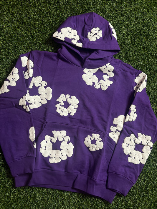 Denim Tears Cotton Wreath Hoodie Purple