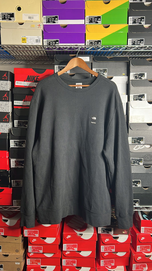 Supreme x TNF Mountain Crewneck Black