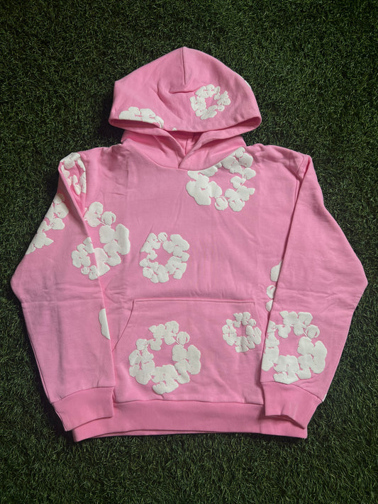 Denim Tears Cotton Wreath Hoodie Pink