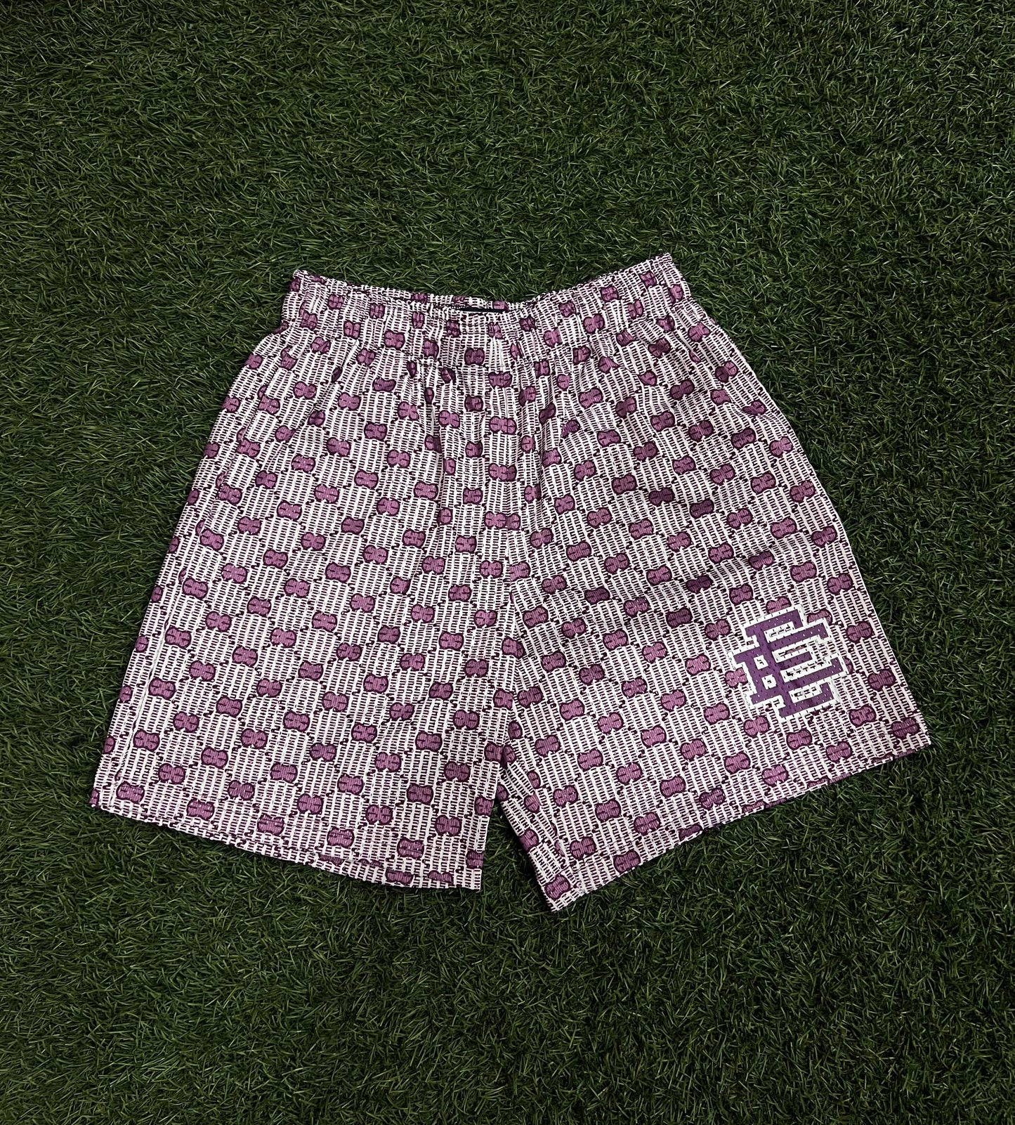 Eric Emmanuel Purple Gucci Shorts