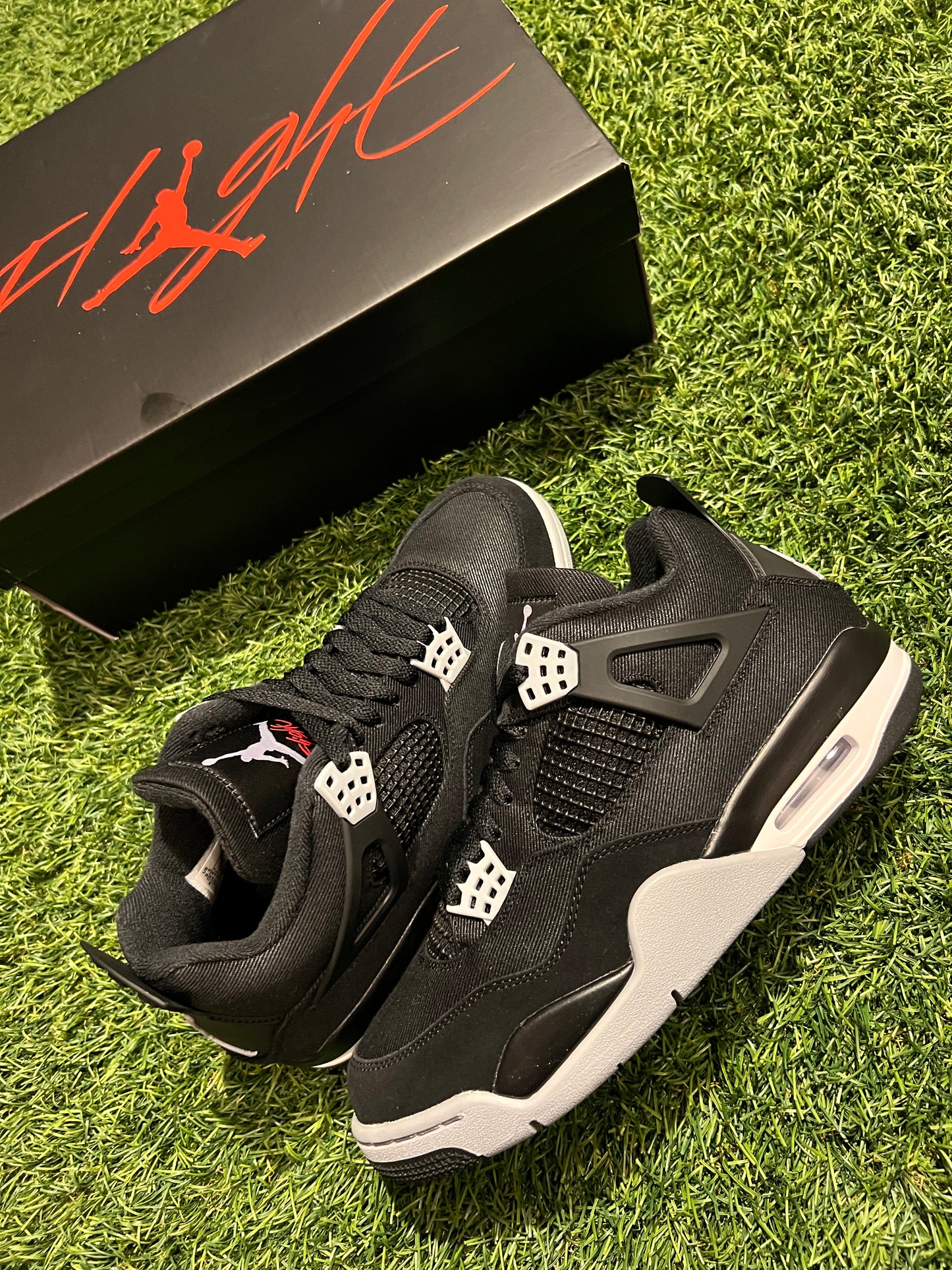 Jordan Retro 4 Black Canvas